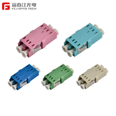 FCJ factory LC duplex adapter , Fiber Optic Adapter LC duplex Adapter Dual , -FCJ OPTO TECH