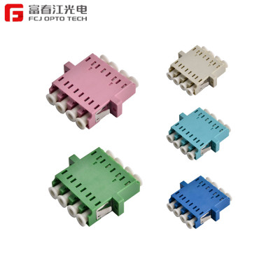FCJ factory LC quad adapter, Fiber Optic Adapter quad LC Adapter-FCJ OPTO TECH