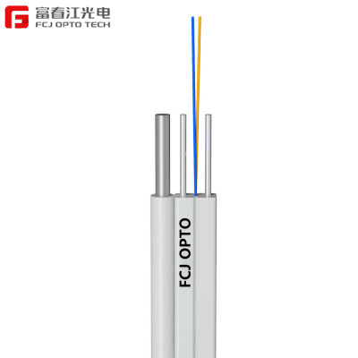 FCJ factory GJYXFCH(V) Steel Factory Price All Dielectric Fibers Drop FTTH Fiber Optic Cable