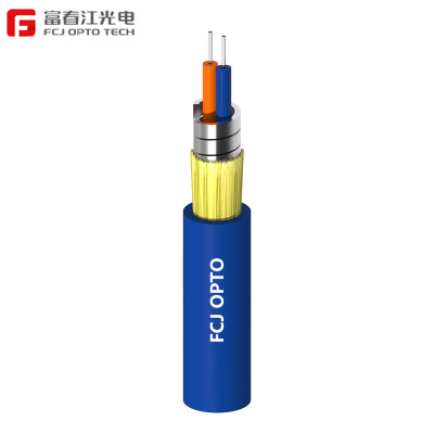 FCJ factory GJSFJV 2 Fiber Armored Indoor Drop Cable Space Cabling Mixed Branch High-Quality Aramid