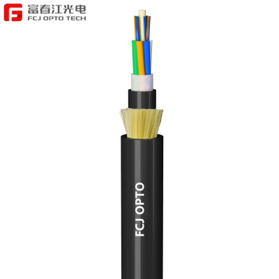 FCJ factory ADSS 24-core Single jacket All Dielectric Self-supporting Aerial fiber optic cable