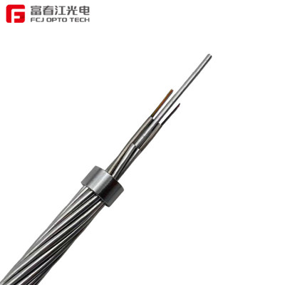 FCJ factory Aluminium Clad Steel Wire stainless Steel Tube Optic fiber Cable OPGW wire ground function Price