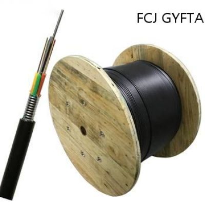 FCJ GYFTA53 Outdoor Optic Cable 24 48 96 144 Core Underground Duct Buried Communication Cable