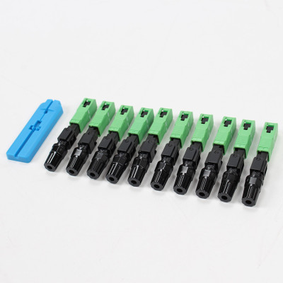 FCJ FTTH Fast Connector SC/APC Fiber Optic Fast Connector Fast assembly Connector Cable 58mm OEM